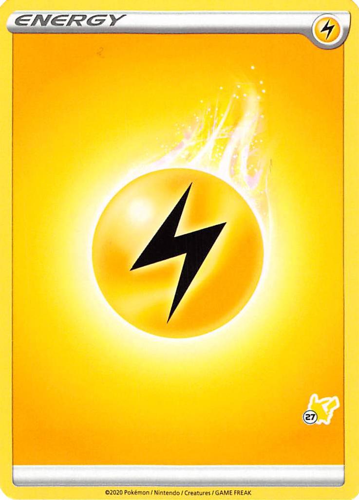 Lightning Energy (Pikachu Stamp #27) [Battle Academy 2022] | Silver Goblin