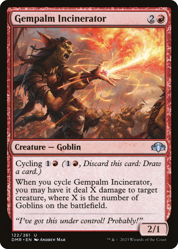 Gempalm Incinerator [Dominaria Remastered] | Silver Goblin