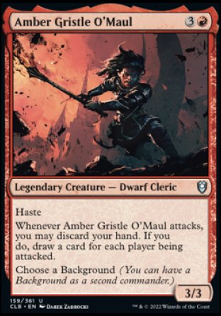 Amber Gristle O'Maul [Commander Legends: Battle for Baldur's Gate] | Silver Goblin