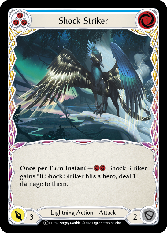 Shock Striker (Blue) [U-ELE197] (Tales of Aria Unlimited)  Unlimited Normal | Silver Goblin