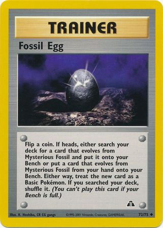 Fossil Egg (72/75) [Neo Discovery Unlimited] | Silver Goblin