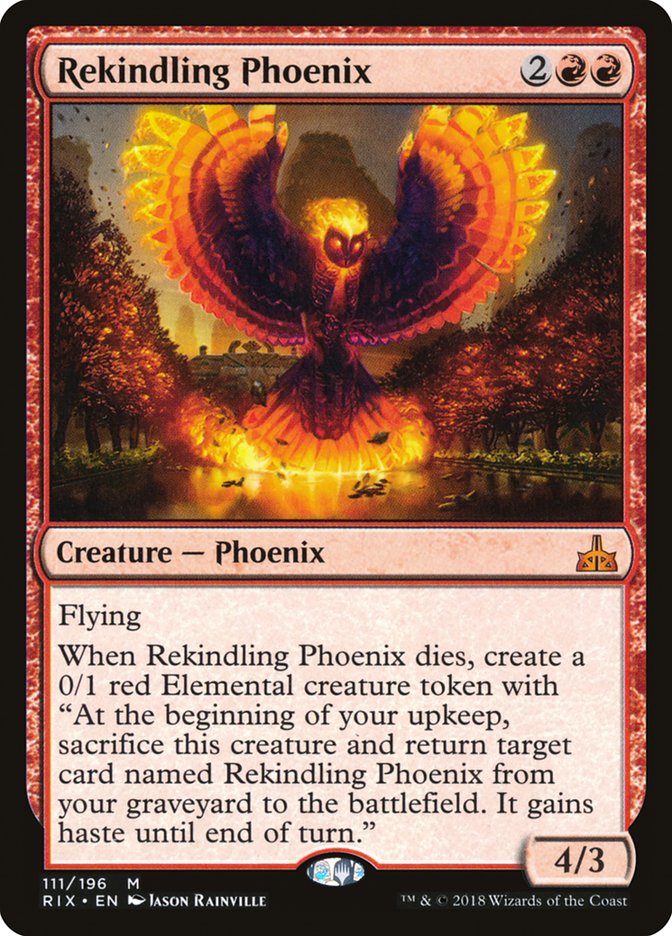 Rekindling Phoenix [Rivals of Ixalan] | Silver Goblin