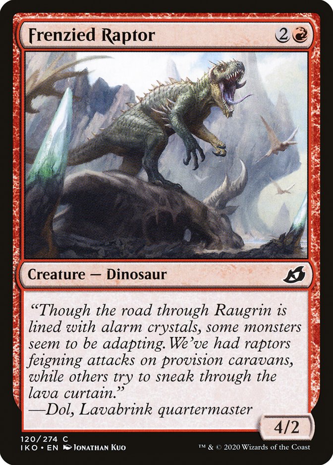 Frenzied Raptor [Ikoria: Lair of Behemoths] | Silver Goblin