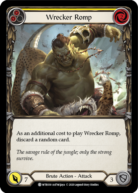 Wrecker Romp (Yellow) [U-WTR030] (Welcome to Rathe Unlimited)  Unlimited Rainbow Foil | Silver Goblin