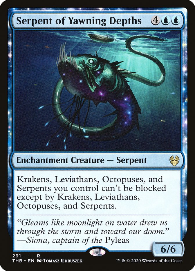 Serpent of Yawning Depths [Theros Beyond Death] | Silver Goblin