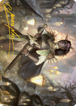 Sungold Sentinel Art Card (Gold-Stamped Signature) [Innistrad: Midnight Hunt Art Series] | Silver Goblin
