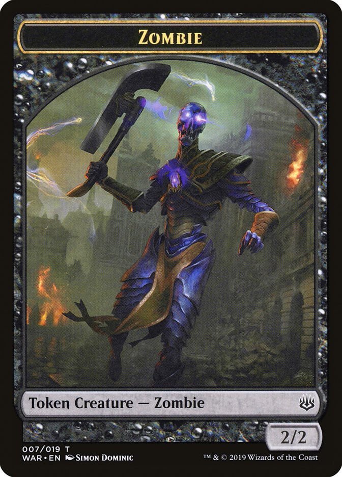 Zombie Token [War of the Spark Tokens] | Silver Goblin