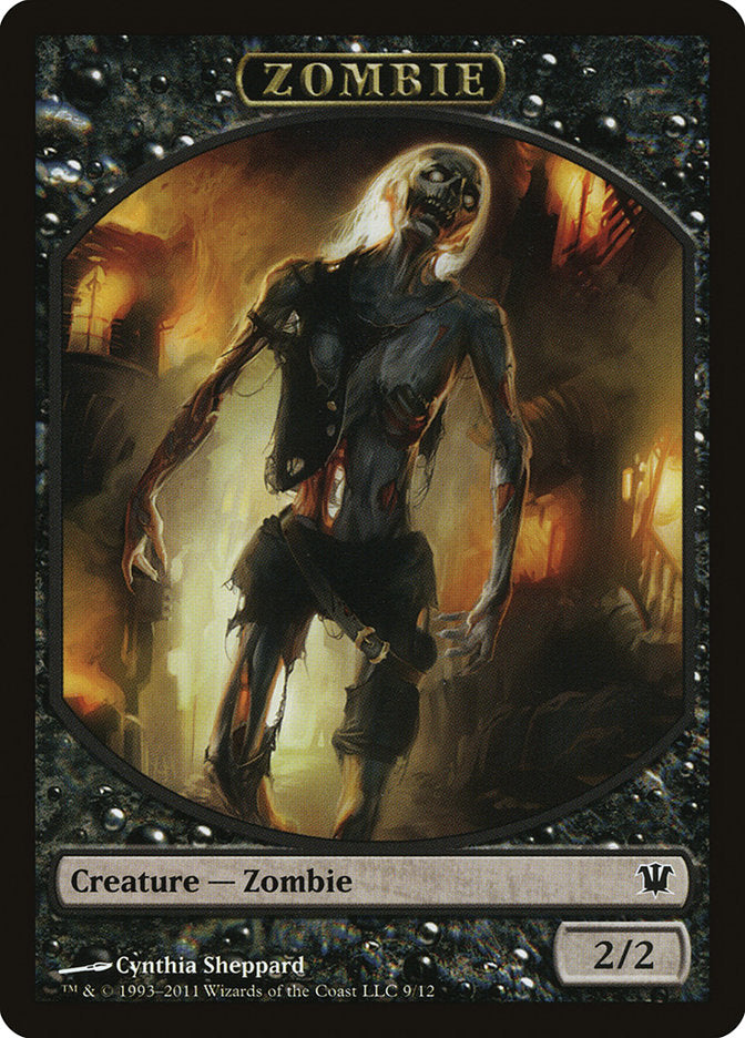 Zombie Token (9/12) [Innistrad Tokens] | Silver Goblin
