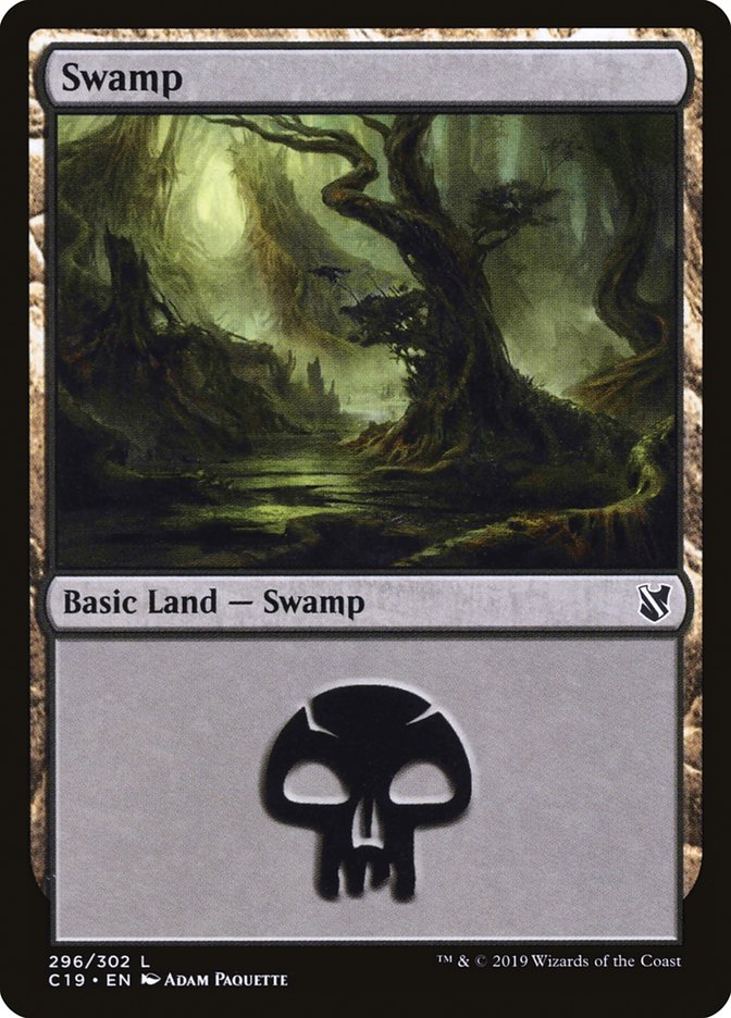 Swamp (296) [Commander 2019] | Silver Goblin