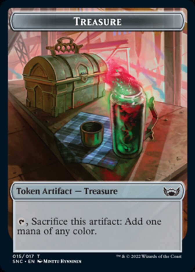 Treasure Token (015) [Streets of New Capenna Tokens] | Silver Goblin