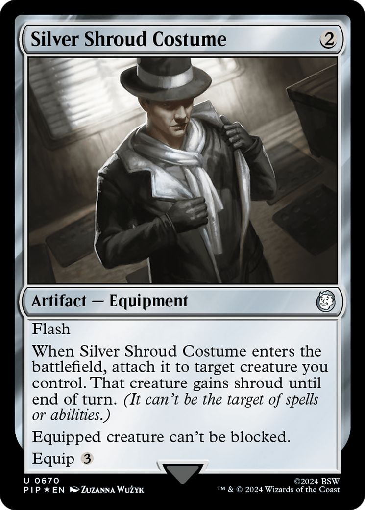 Silver Shroud Costume (Surge Foil) [Fallout] | Silver Goblin