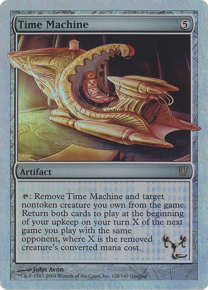 Time Machine (Alternate Foil) [Unhinged] | Silver Goblin