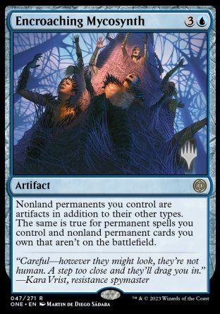 Encroaching Mycosynth (Promo Pack) [Phyrexia: All Will Be One Promos] | Silver Goblin