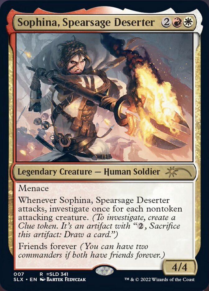 Sophina, Spearsage Deserter [Secret Lair: Universes Within] | Silver Goblin