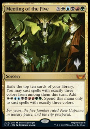 Meeting of the Five (Promo Pack) [Streets of New Capenna Promos] | Silver Goblin