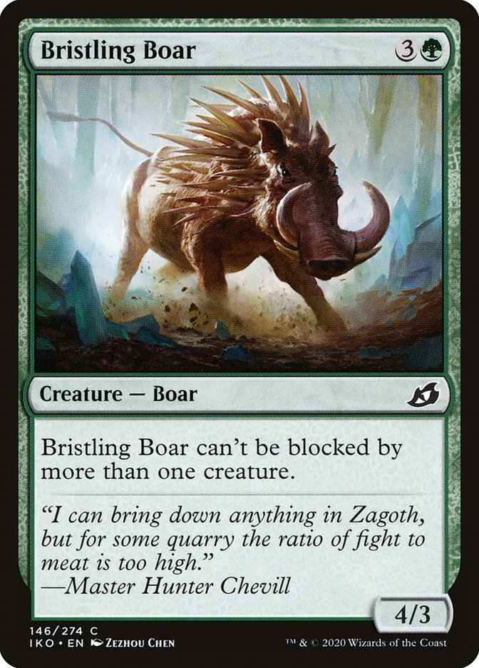 Bristling Boar [Ikoria: Lair of Behemoths] | Silver Goblin