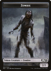 Weird // Zombie Double-Sided Token [Core Set 2021 Tokens] | Silver Goblin