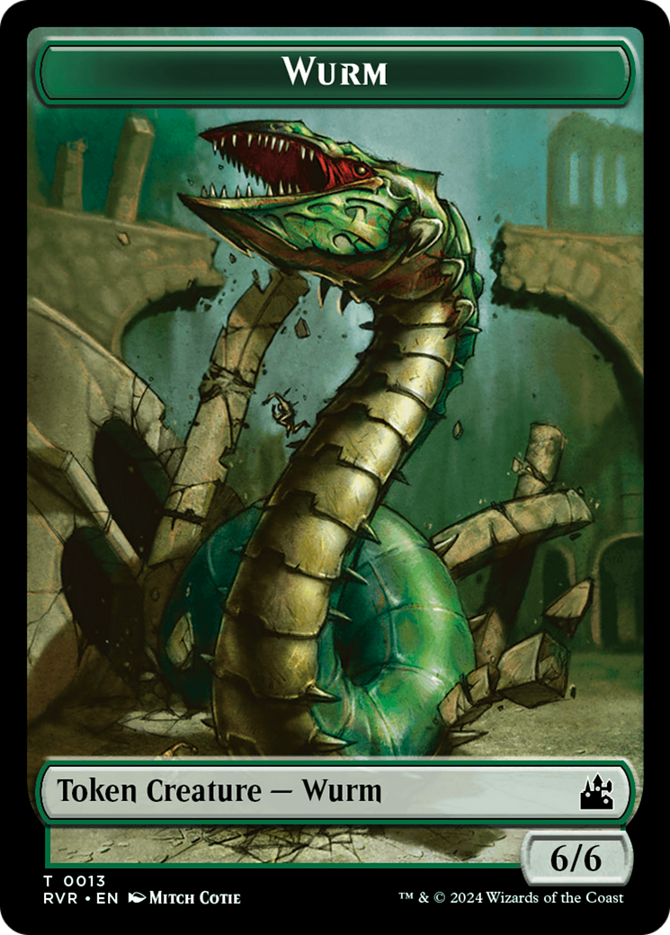 Wurm Token [Ravnica Remastered Tokens] | Silver Goblin