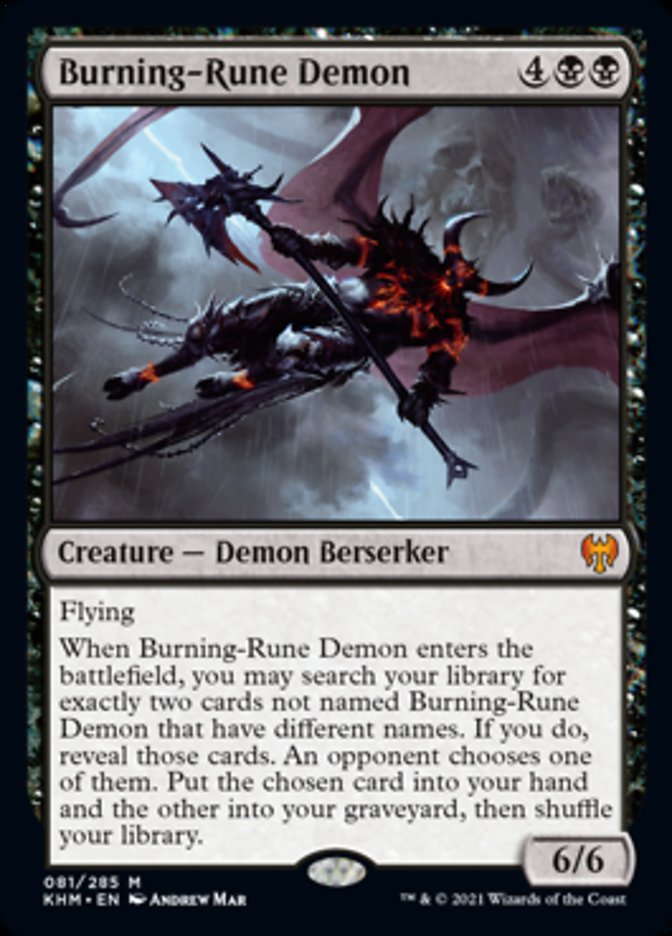Burning-Rune Demon [Kaldheim] | Silver Goblin