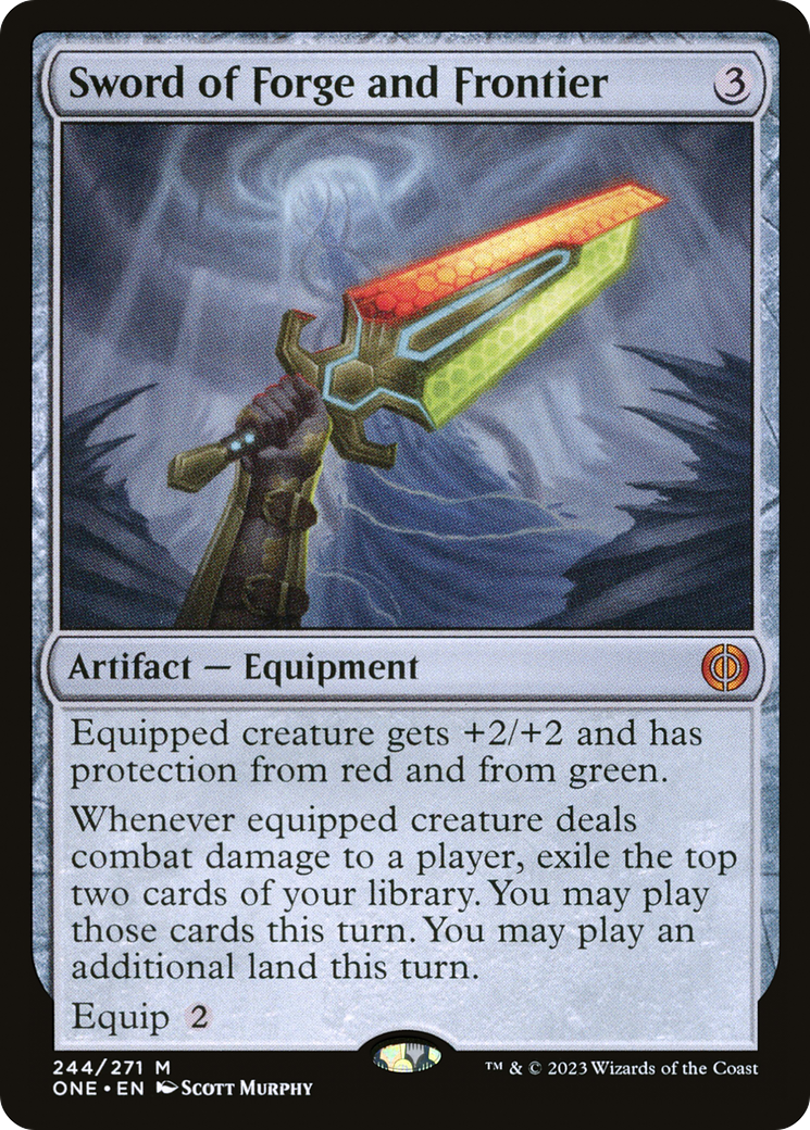 Sword of Forge and Frontier [Phyrexia: All Will Be One] | Silver Goblin