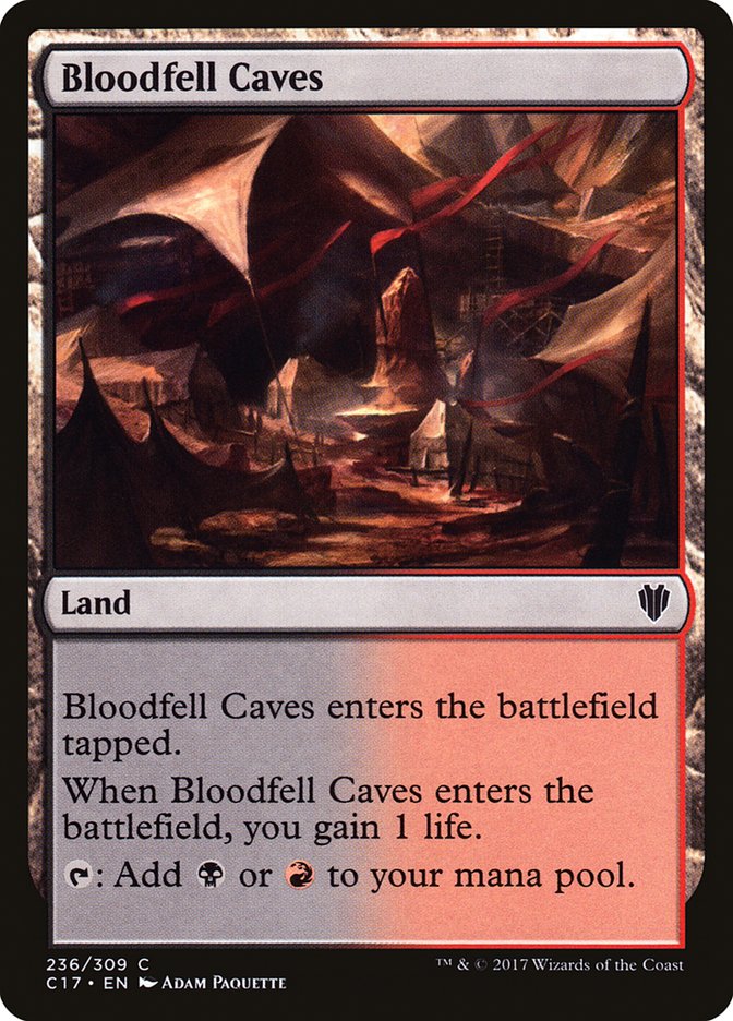 Bloodfell Caves [Commander 2017] | Silver Goblin