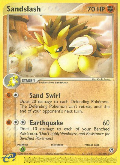 Sandslash (21/100) [EX: Sandstorm] | Silver Goblin