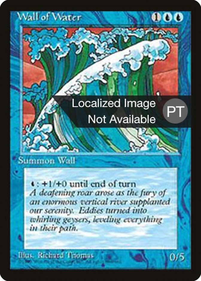 Wall of Water [Fourth Edition (Foreign Black Border)] | Silver Goblin