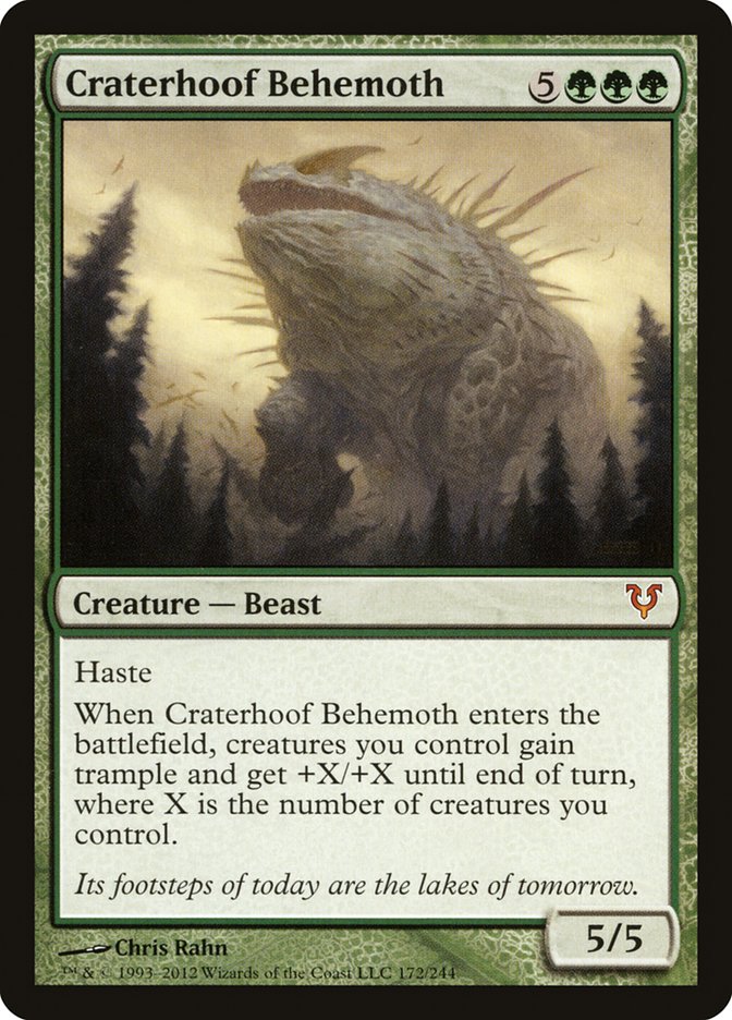 Craterhoof Behemoth [Avacyn Restored] | Silver Goblin