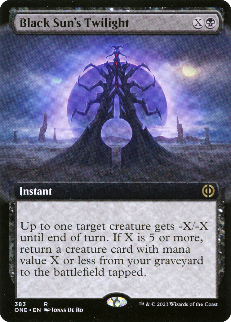 Black Sun's Twilight (Extended Art) [Phyrexia: All Will Be One] | Silver Goblin