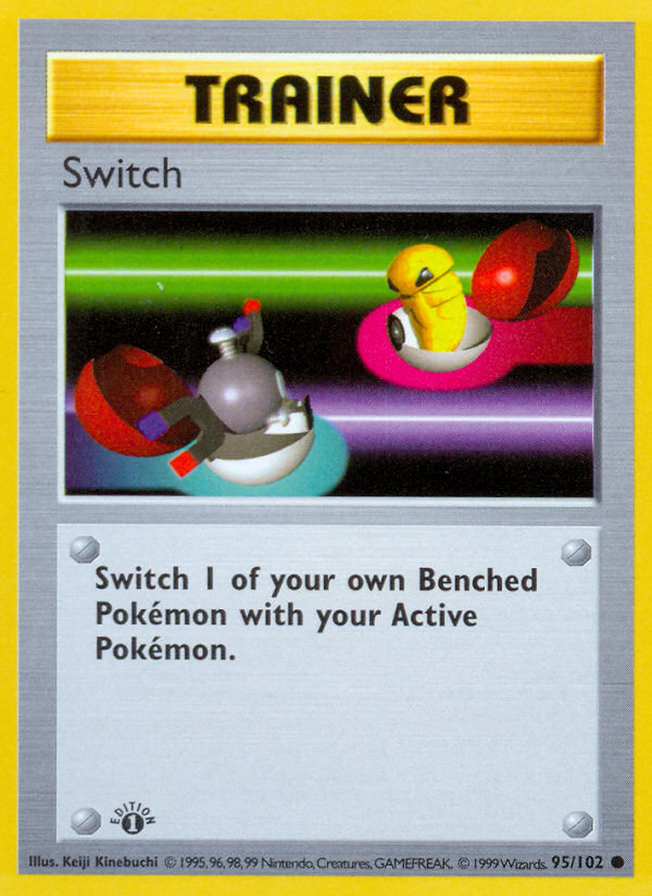 Switch (95/102) (Shadowless) [Base Set 1st Edition] | Silver Goblin