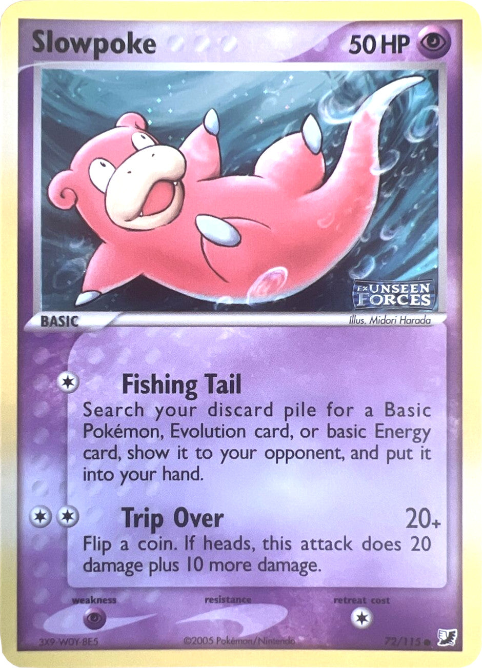Slowpoke (72/115) (Stamped) [EX: Unseen Forces] | Silver Goblin