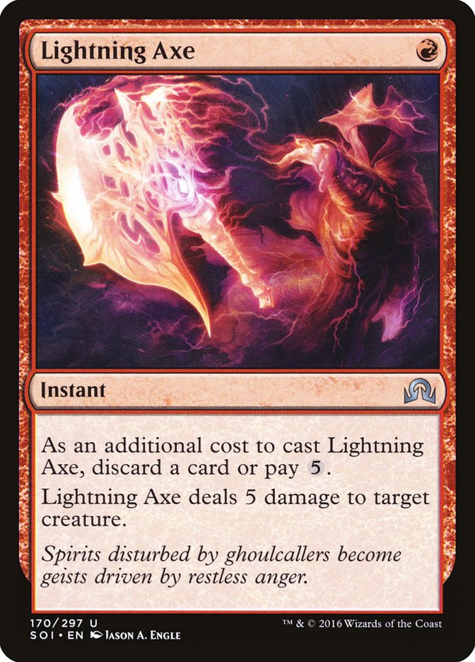Lightning Axe [Shadows over Innistrad] | Silver Goblin