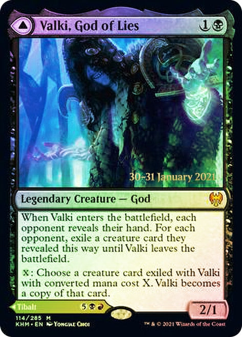 Valki, God of Lies // Tibalt, Cosmic Impostor [Kaldheim Prerelease Promos] | Silver Goblin