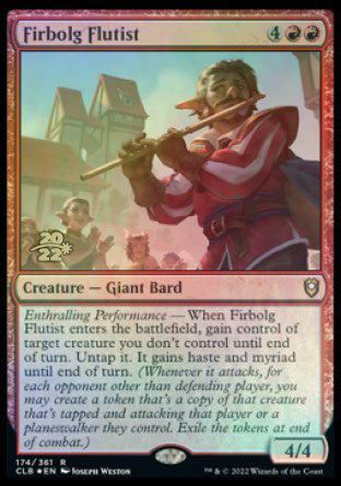 Firbolg Flutist [Commander Legends: Battle for Baldur's Gate Prerelease Promos] | Silver Goblin