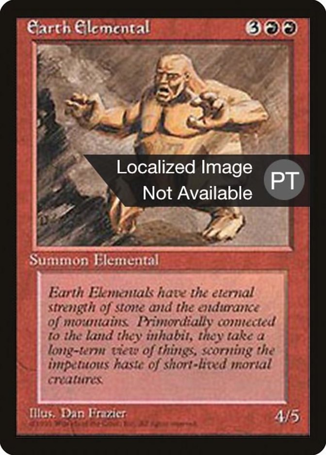 Earth Elemental [Fourth Edition (Foreign Black Border)] | Silver Goblin