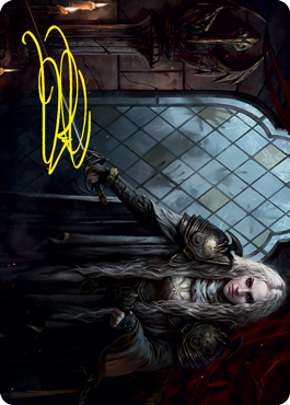 Thalia, Guardian of Thraben Art Card (Gold-Stamped Signature) [Innistrad: Crimson Vow Art Series] | Silver Goblin