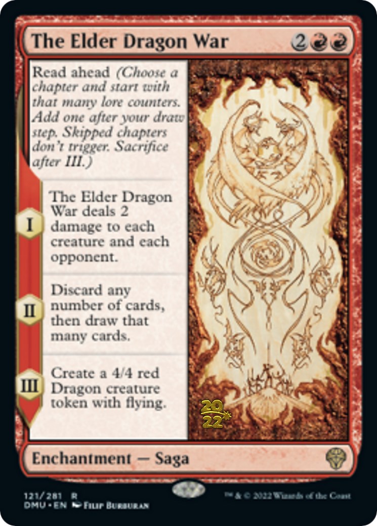 The Elder Dragon War [Dominaria United Prerelease Promos] | Silver Goblin