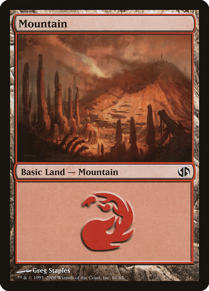 Mountain (61) [Duel Decks: Jace vs. Chandra] | Silver Goblin