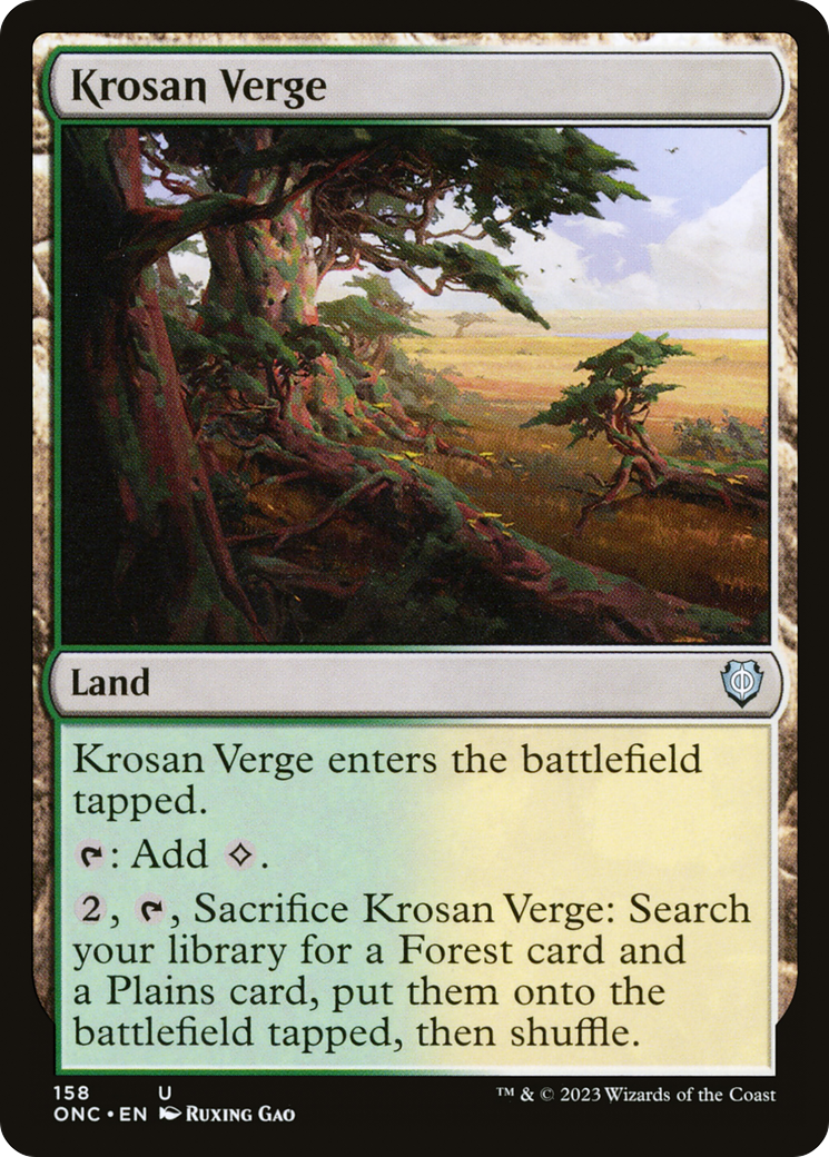 Krosan Verge [Phyrexia: All Will Be One Commander] | Silver Goblin