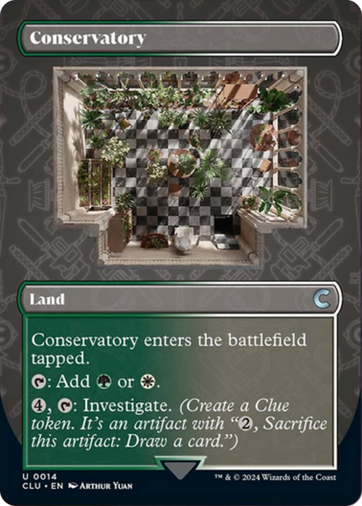 Conservatory (Borderless) [Ravnica: Clue Edition] | Silver Goblin