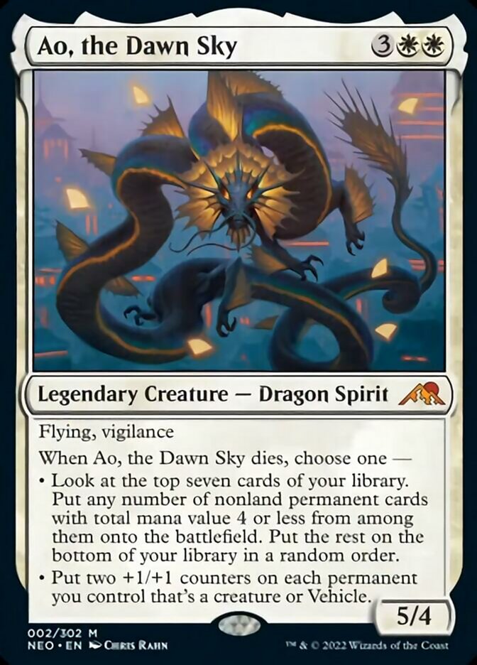 Ao, the Dawn Sky [Kamigawa: Neon Dynasty] | Silver Goblin