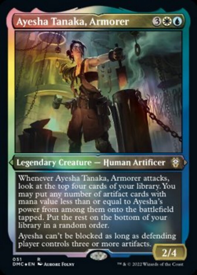 Ayesha Tanaka, Armorer (Foil Etched) [Dominaria United Commander] | Silver Goblin