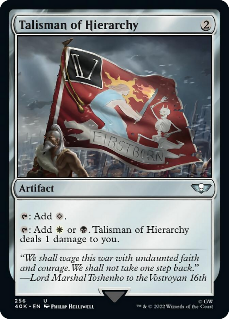 Talisman of Hierarchy (Surge Foil) [Warhammer 40,000] | Silver Goblin