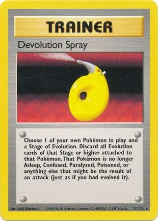 Devolution Spray (72/102) [Base Set Unlimited] | Silver Goblin
