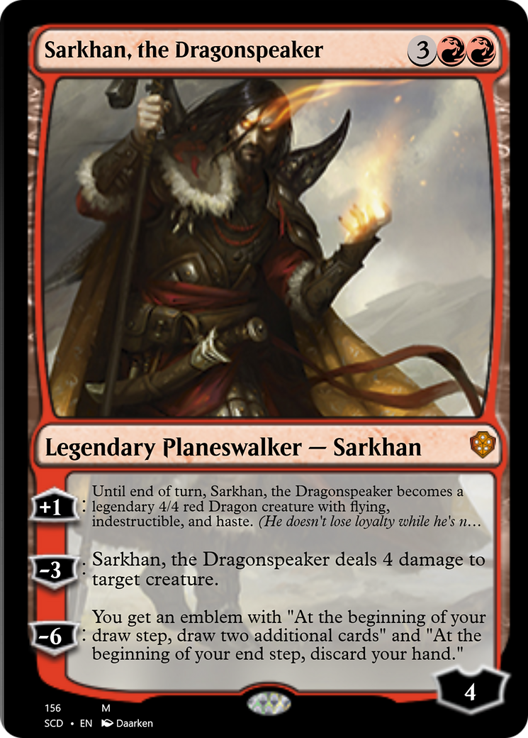Sarkhan, the Dragonspeaker [Starter Commander Decks] | Silver Goblin