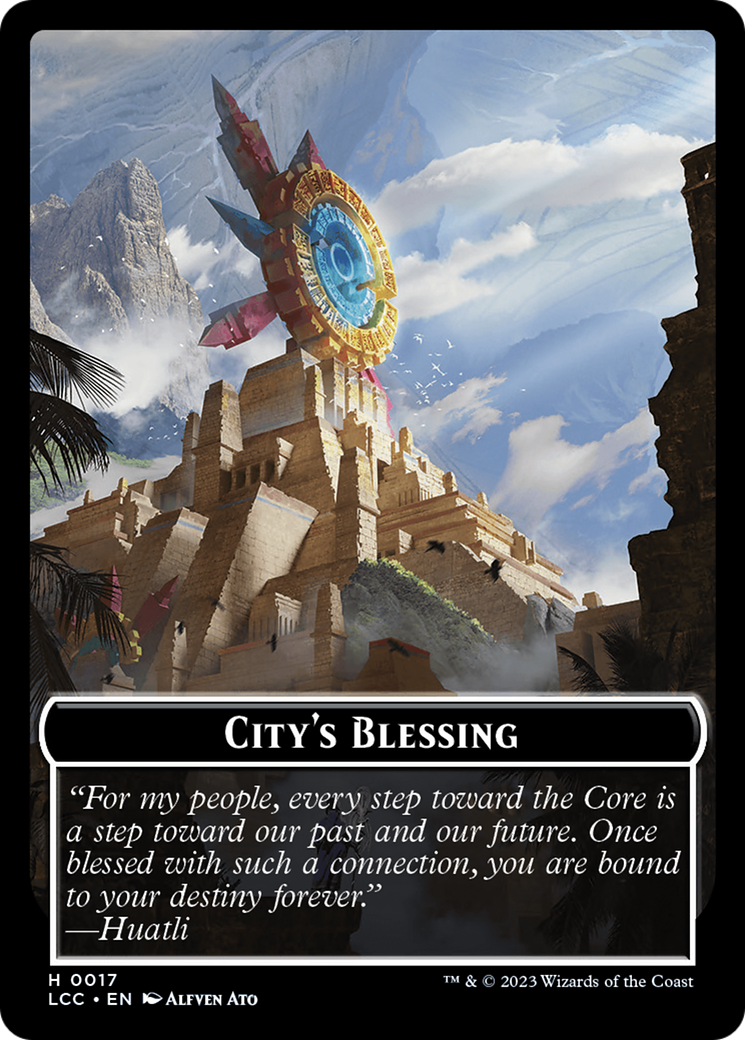 City's Blessing // Vampire (0004) Double-Sided Token [The Lost Caverns of Ixalan Commander Tokens] | Silver Goblin