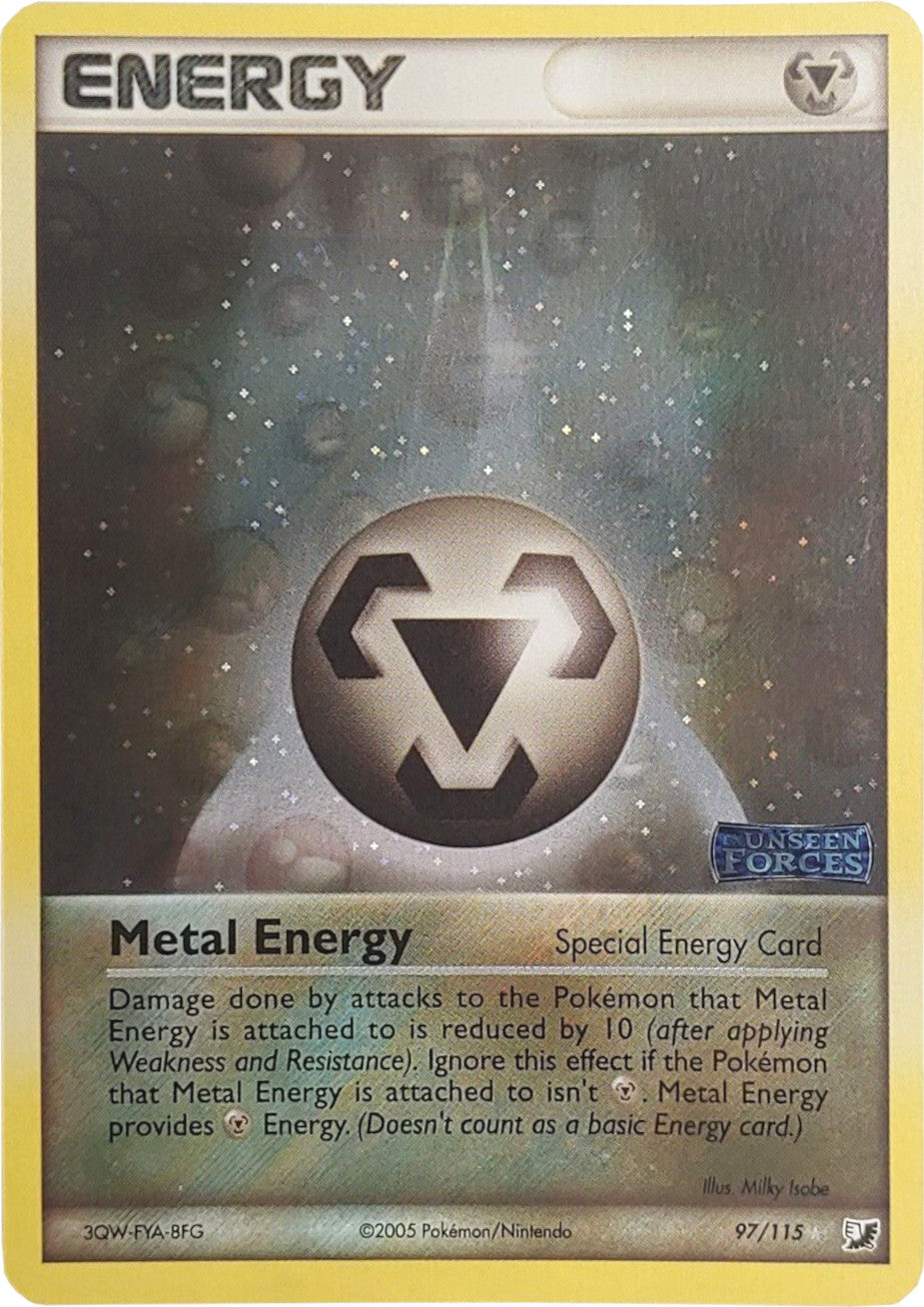 Metal Energy (97/115) (Stamped) [EX: Unseen Forces] | Silver Goblin