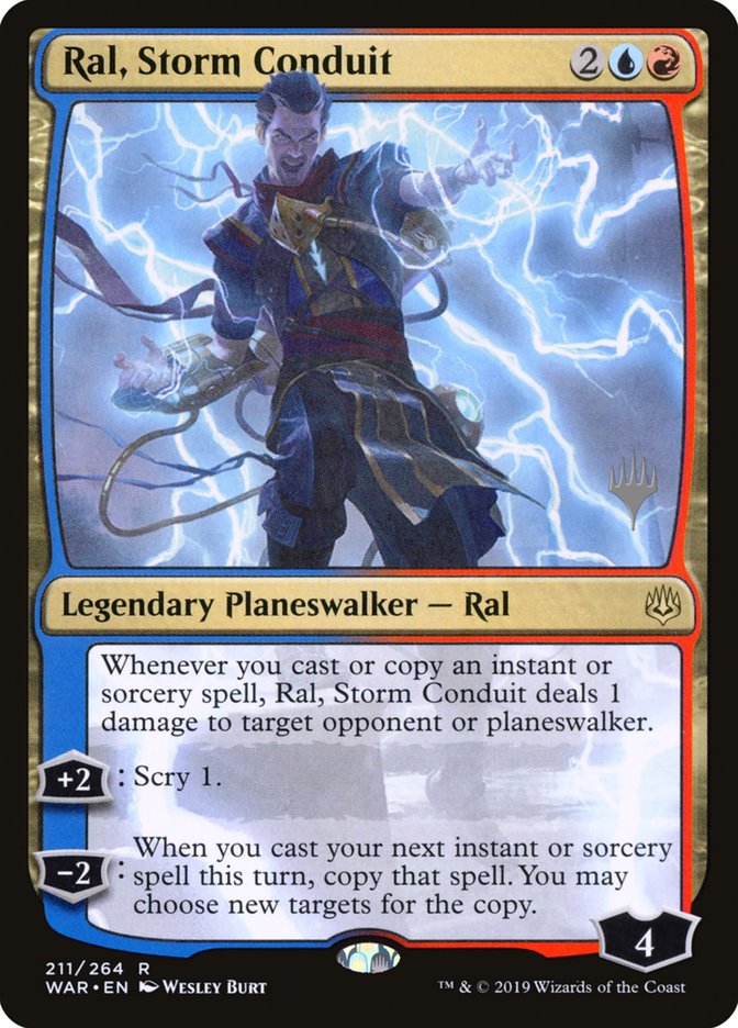 Ral, Storm Conduit (Promo Pack) [War of the Spark Promos] | Silver Goblin