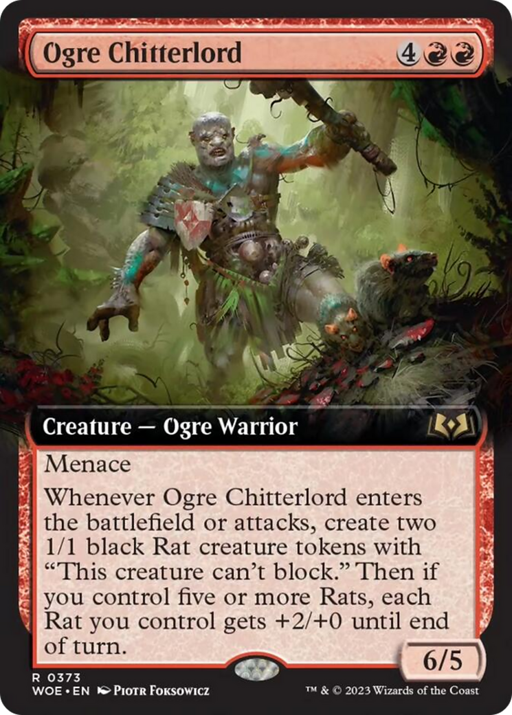 Ogre Chitterlord (Extended Art) [Wilds of Eldraine] | Silver Goblin