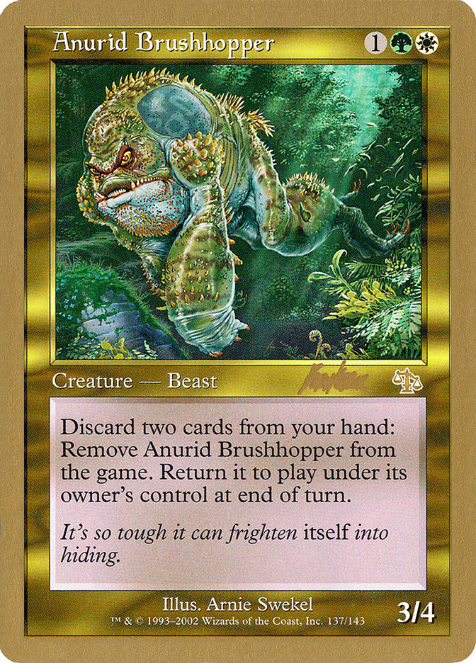 Anurid Brushhopper (Brian Kibler) [World Championship Decks 2002] | Silver Goblin